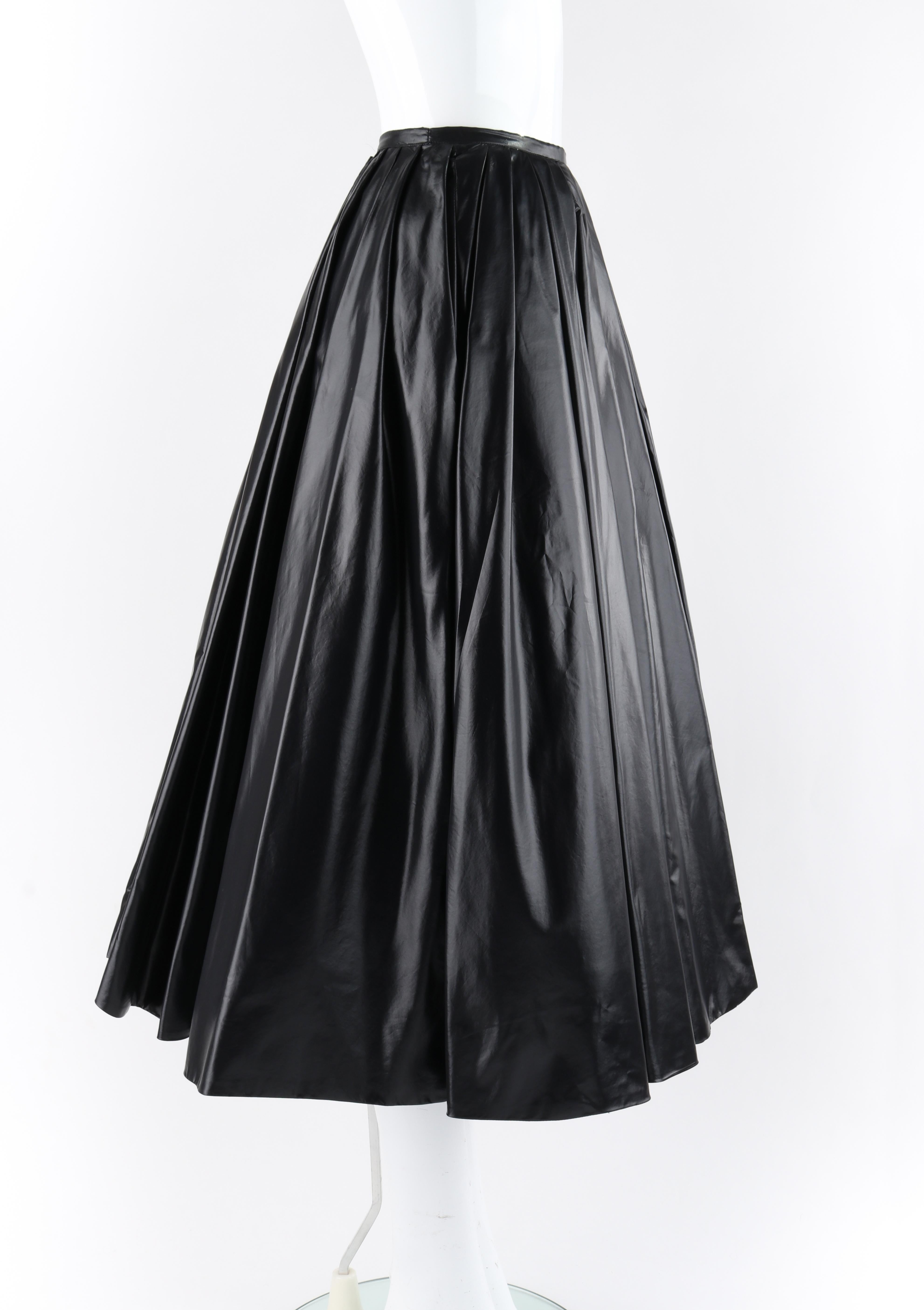 ALEXANDER McQUEEN A/W 2009 “The Horn Of Plenty” Black Trash Bag Shirt Skirt Set 1