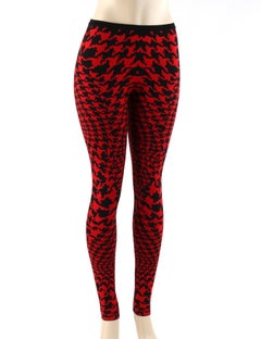 ALEXANDER McQUEEN A/W 2009 “The Horn Of Plenty" Dogtooth Wool Knit Legging NWT