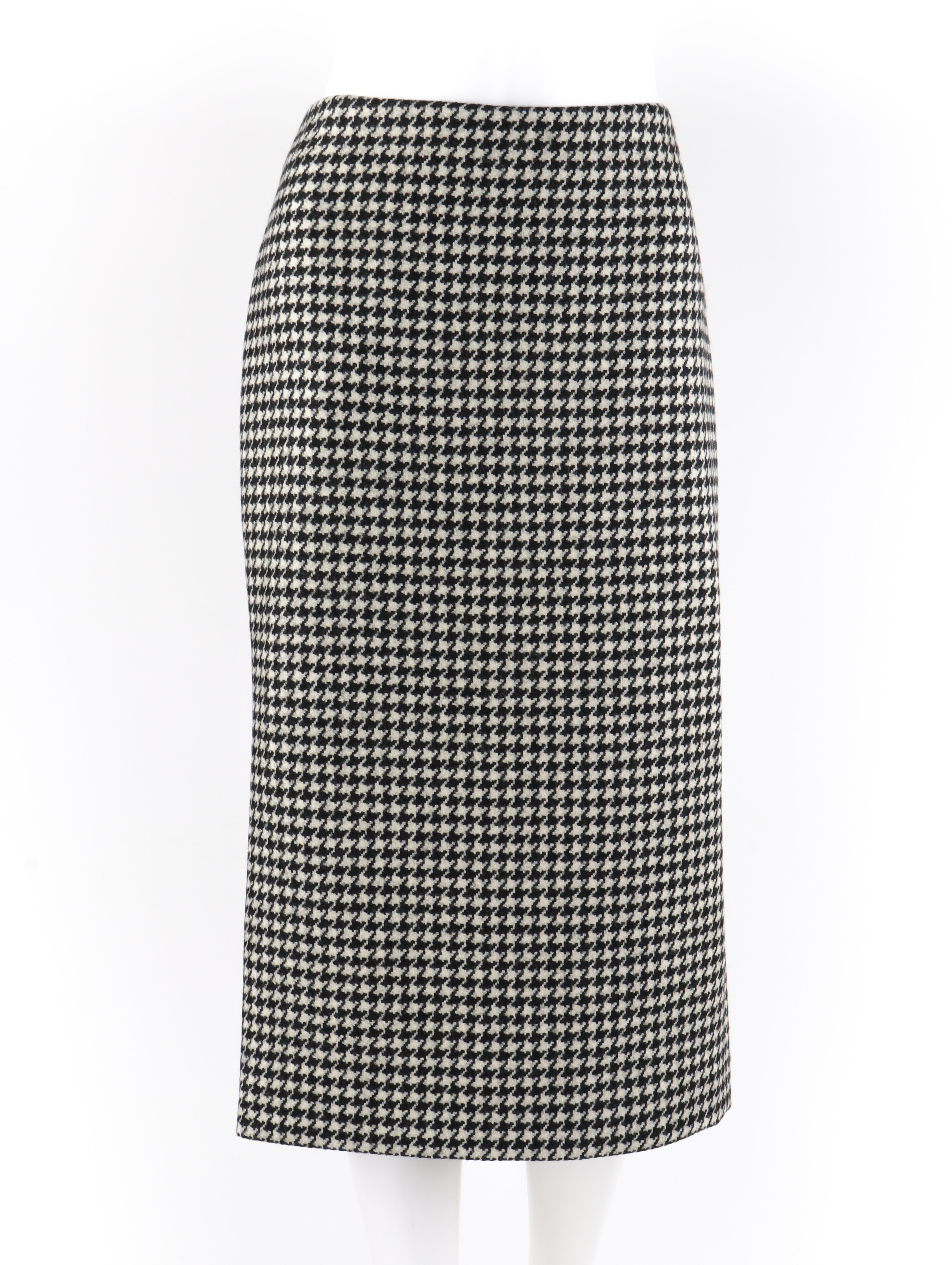 This Alexander McQueen dogtooth pencil skirt is gorgeously created in one of his final collections A/W 2009 