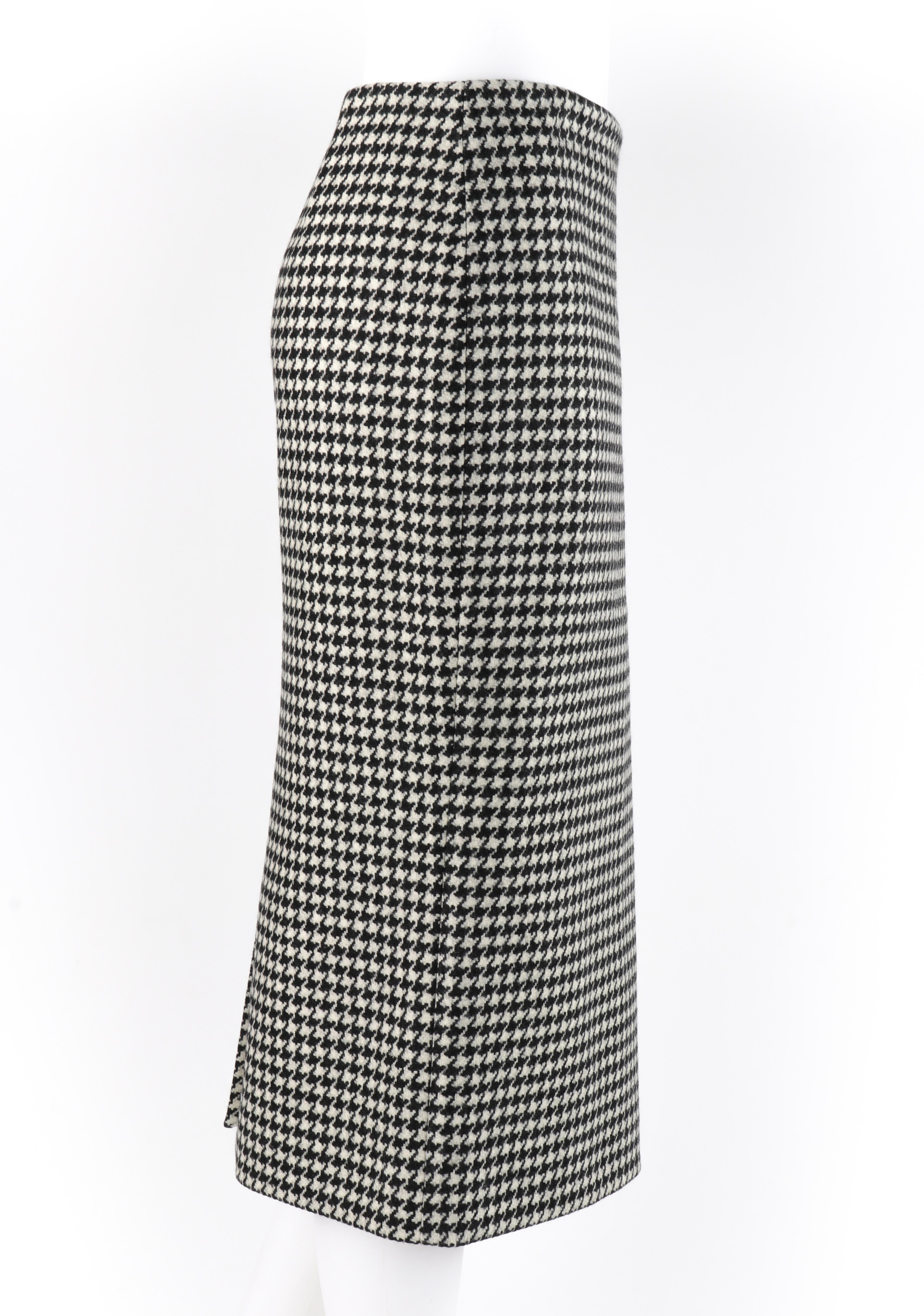 dogtooth pencil skirt