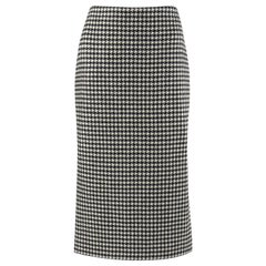 ALEXANDER McQUEEN A/W 2009 “The Horn Of Plenty" Dogtooth Wool Pencil Skirt