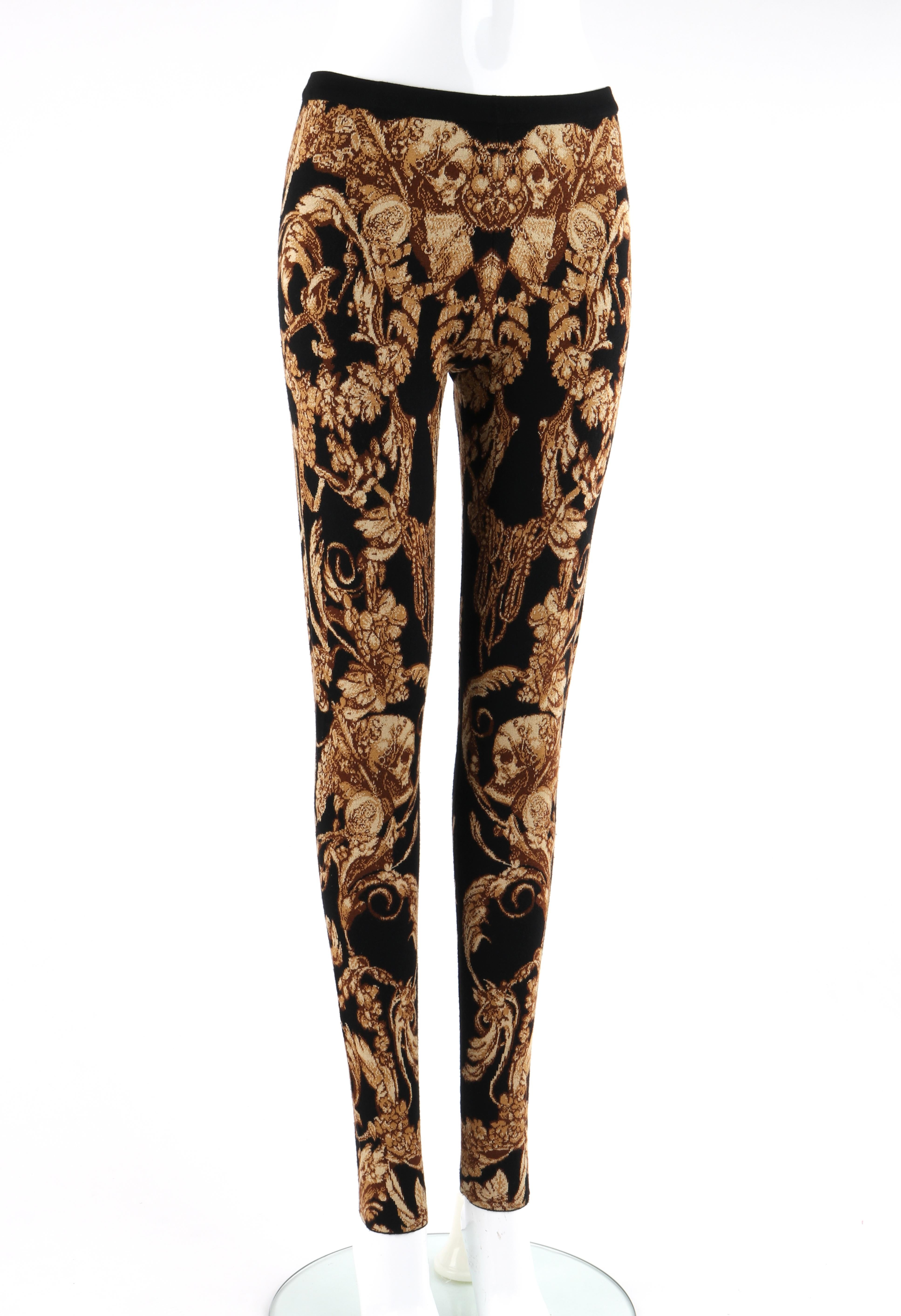 ALEXANDER McQUEEN A/W 2010 “Angels & Demons” Grinling Gibbons Knit Leggings

Brand / Manufacturer: Alexander McQueen
Collection: A/W 2010 “Angels & Demons”
Designer: Alexander McQueen
Style: Legging
Color(s): Shades of black, cream, and brown
Lined: