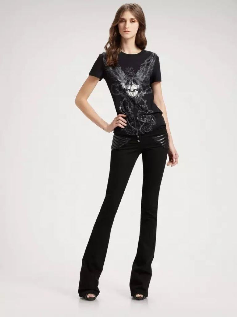 Alexander McQueen A/W 2010 'Angels & Demons' Winged-Skull Jeans For Sale 8