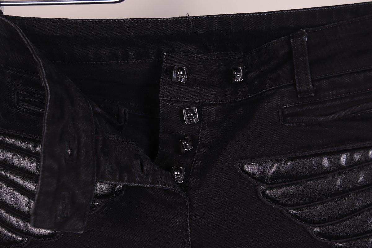 Alexander McQueen A/W 2010 'Angels & Demons' Winged-Skull Jeans In Good Condition For Sale In Алматинский Почтамт, KZ