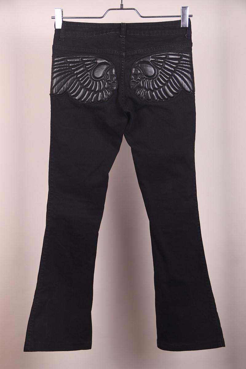 Women's Alexander McQueen A/W 2010 'Angels & Demons' Winged-Skull Jeans For Sale