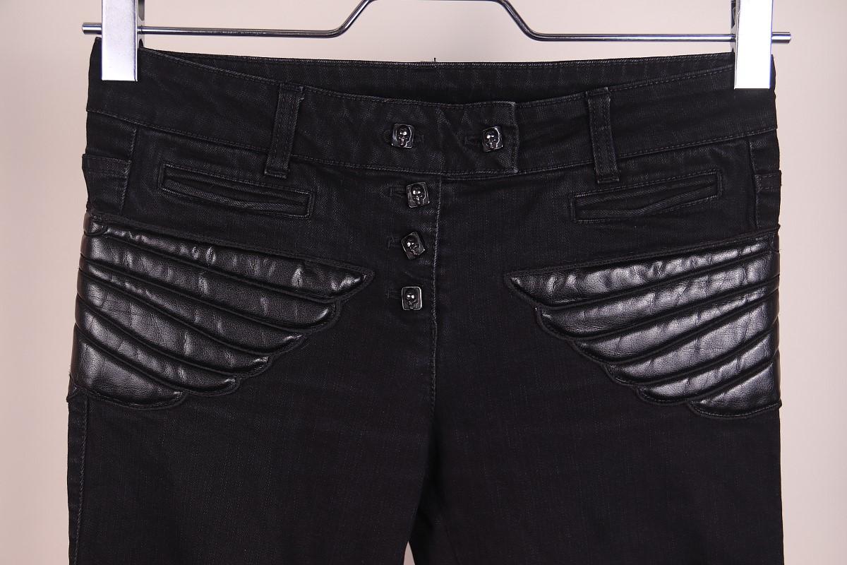 Alexander McQueen A/W 2010 'Angels & Demons' Winged-Skull Jeans For Sale 1