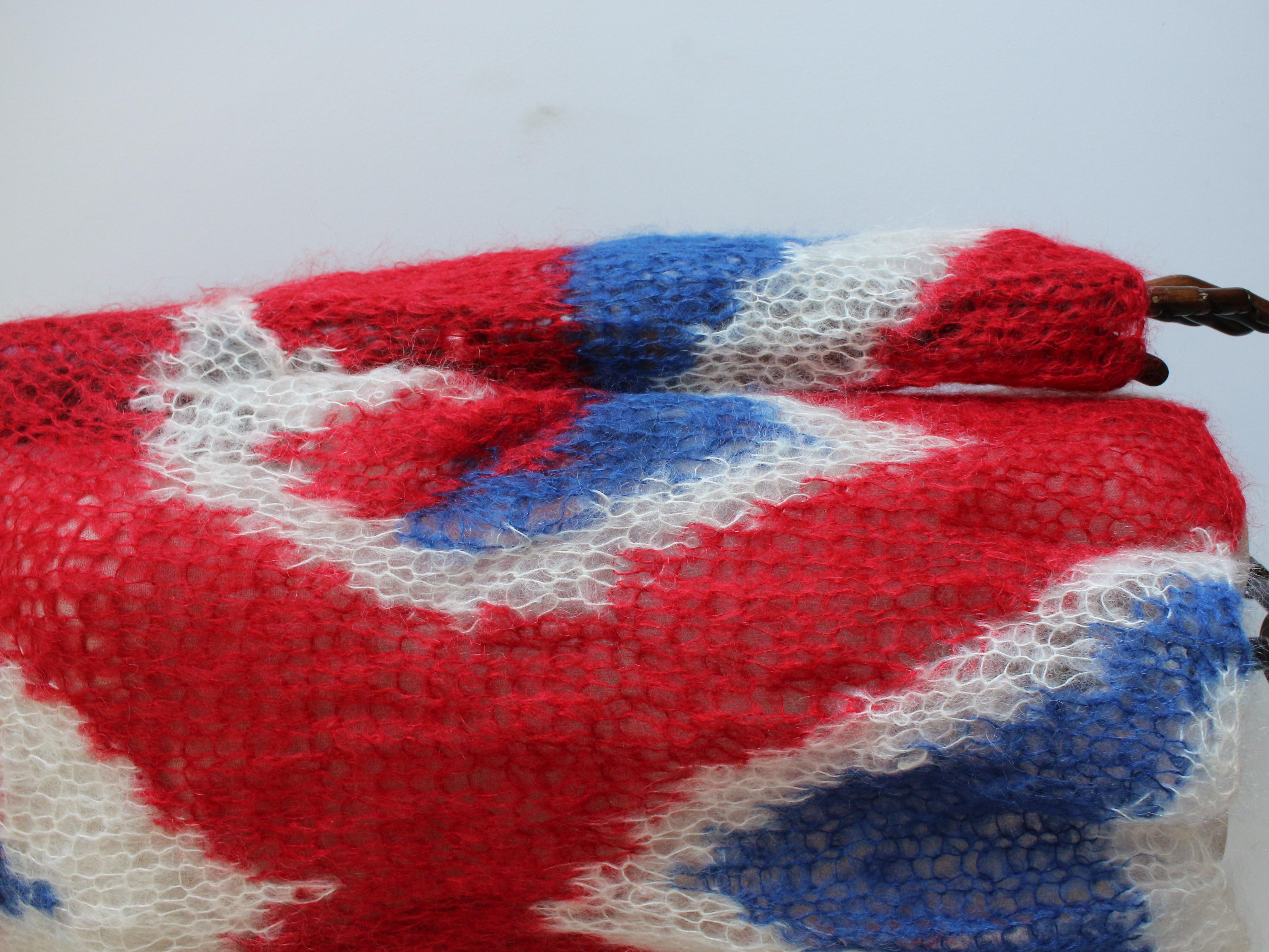 Alexander McQueen A/W08 'The Girl Who Lived In The Tree' maglia Union Jack in mohair in vendita 5