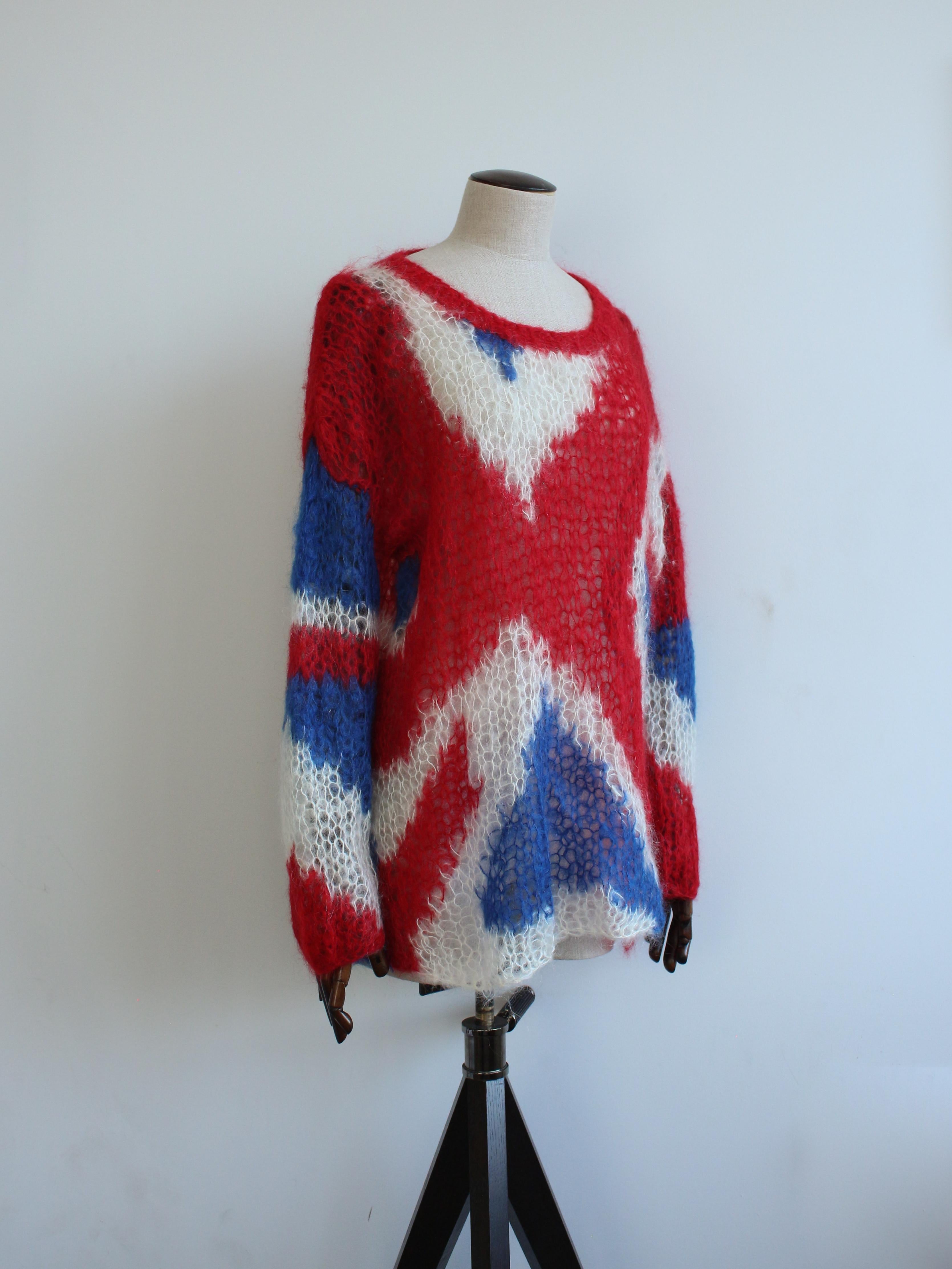 Alexander McQueen A/W08 'The Girl Who Lived In The Tree' maglia Union Jack in mohair In condizioni buone in vendita a Manchester, GB