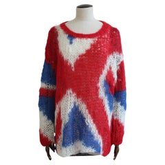 Alexander McQueen A/W08 « The Girl Who Lived In The Tree » Union Jack en tricot de mohair