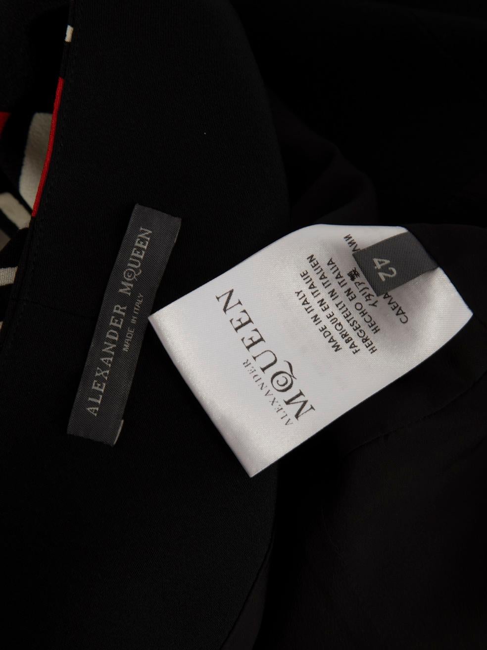 Alexander McQueen Vestito con dettaglio zip astratto taglia M. In condizioni buone in vendita a London, GB