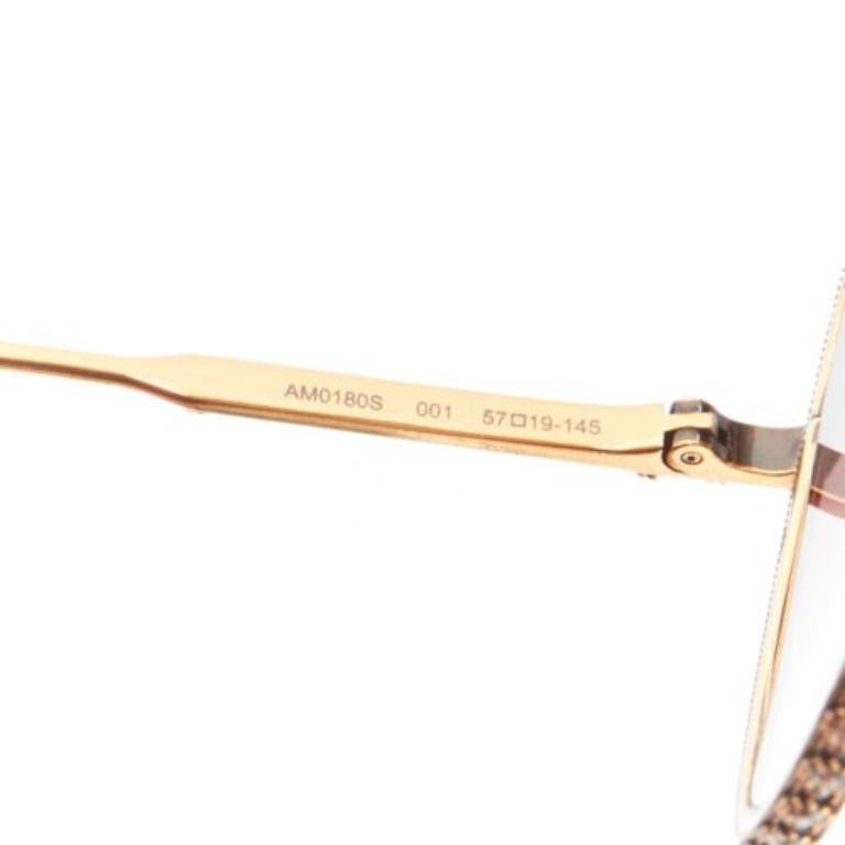 ALEXANDER MCQUEEN AM0180B crystal antique barocco square sunglasses Lady Gaga 4