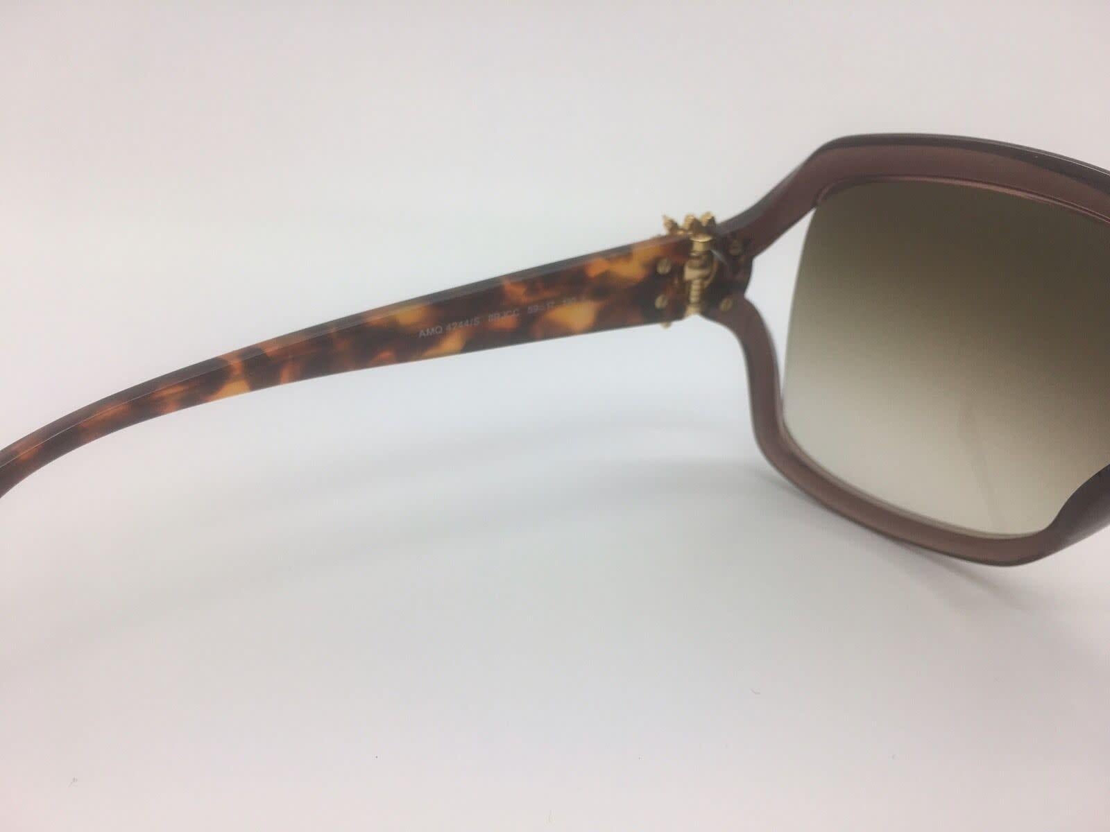 Women's Alexander Mcqueen Amq Gold Tortoise Sunglasses For Sale