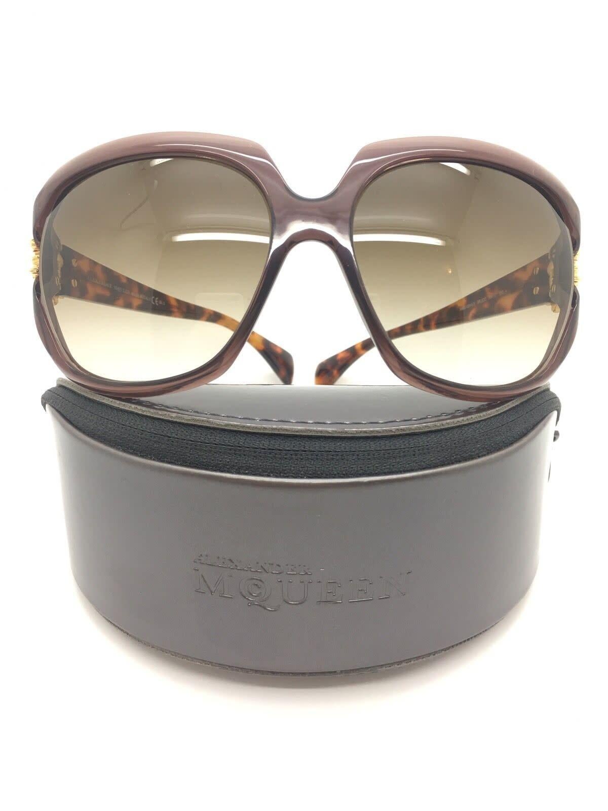 Alexander Mcqueen Amq Gold Tortoise Sunglasses For Sale 1