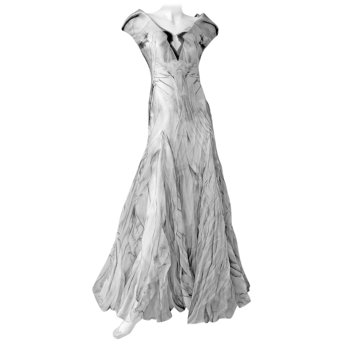 Alexander McQueen Angels & Demons Final Collection "Birth of Venus" Dress Gown