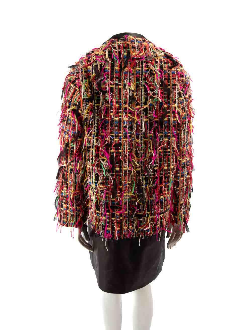 Brown Alexander McQueen ‚ÄòWishing Tree‚Äô Tweed Oversized Coat Size XS