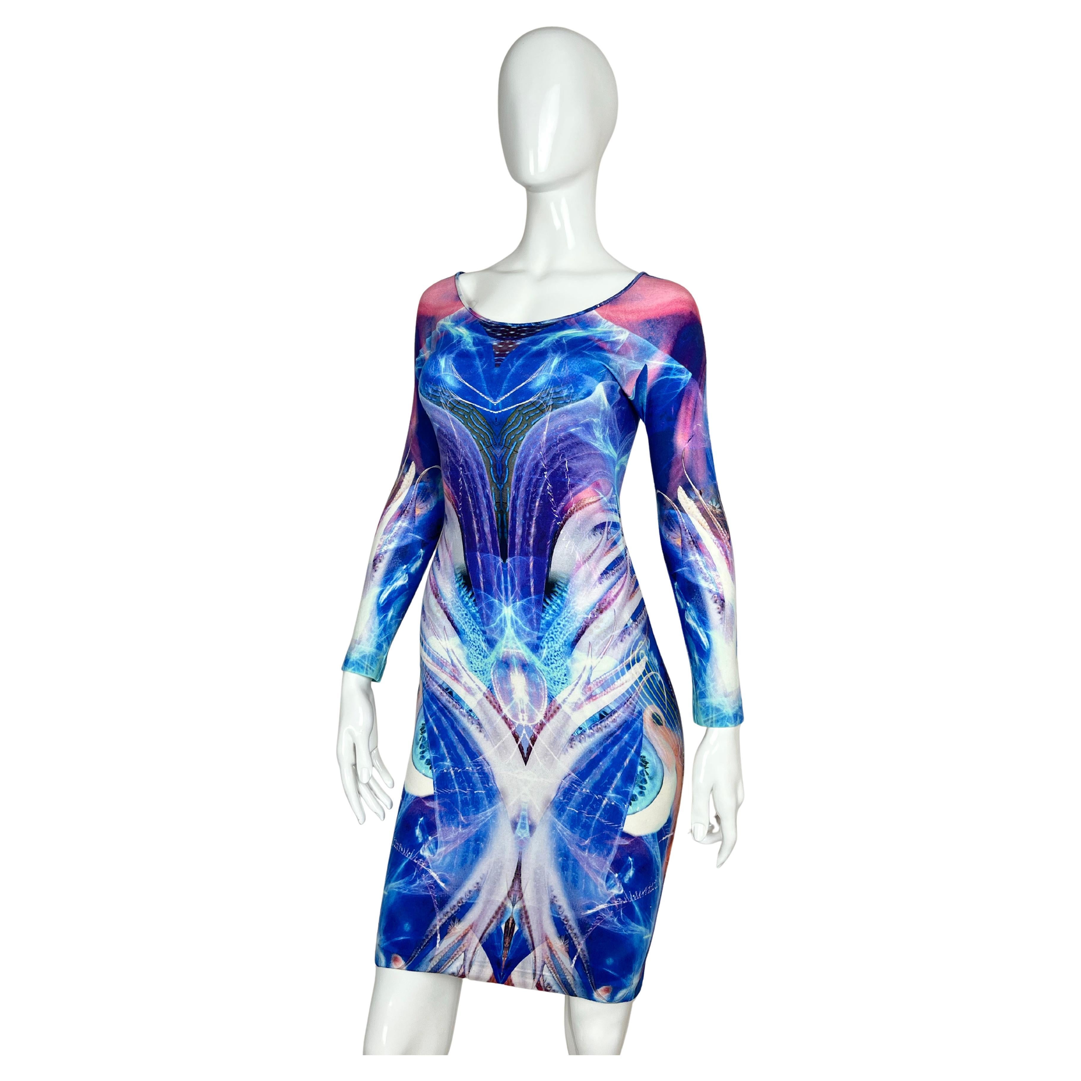 Alexander McQueen Aquatic Alien Hybrid Print Dress, Plato's Atlantis 2010