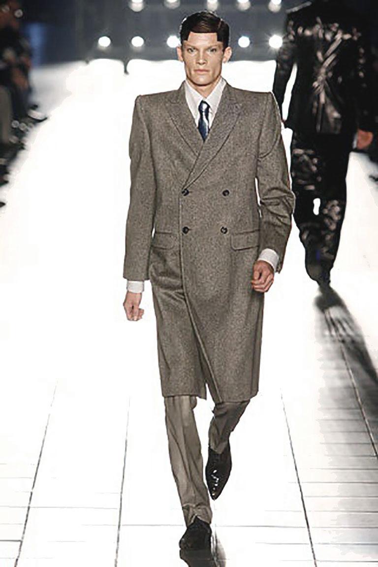 Alexander Mcqueen Archival Bold Shouldered Pure Cashmere Overcoat, A/W 2007 5