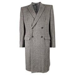 Alexander Mcqueen Archival Bold Shouldered Pure Cashmere Overcoat, A/W 2007