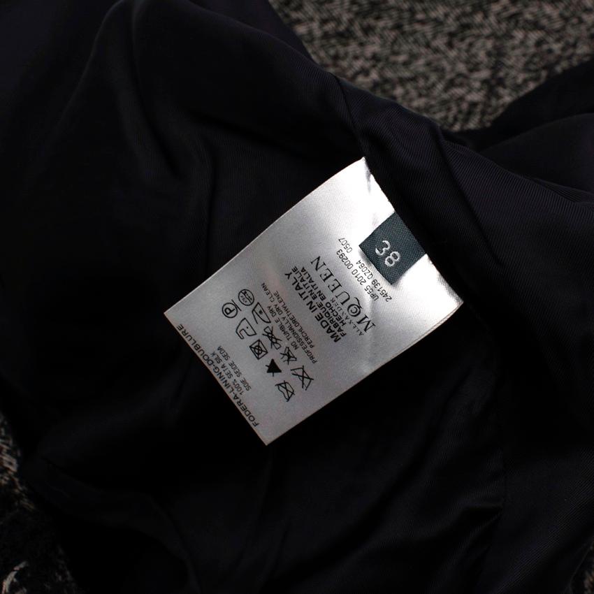 Alexander McQueen Archive Fischgrätenmuster Tweed Blazer mit Rüschen im Angebot 1