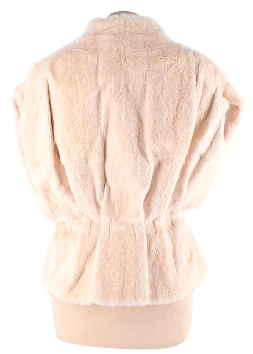 Bolero de piel con cintura de marfil Alexander McQueen Archive Blanco en venta