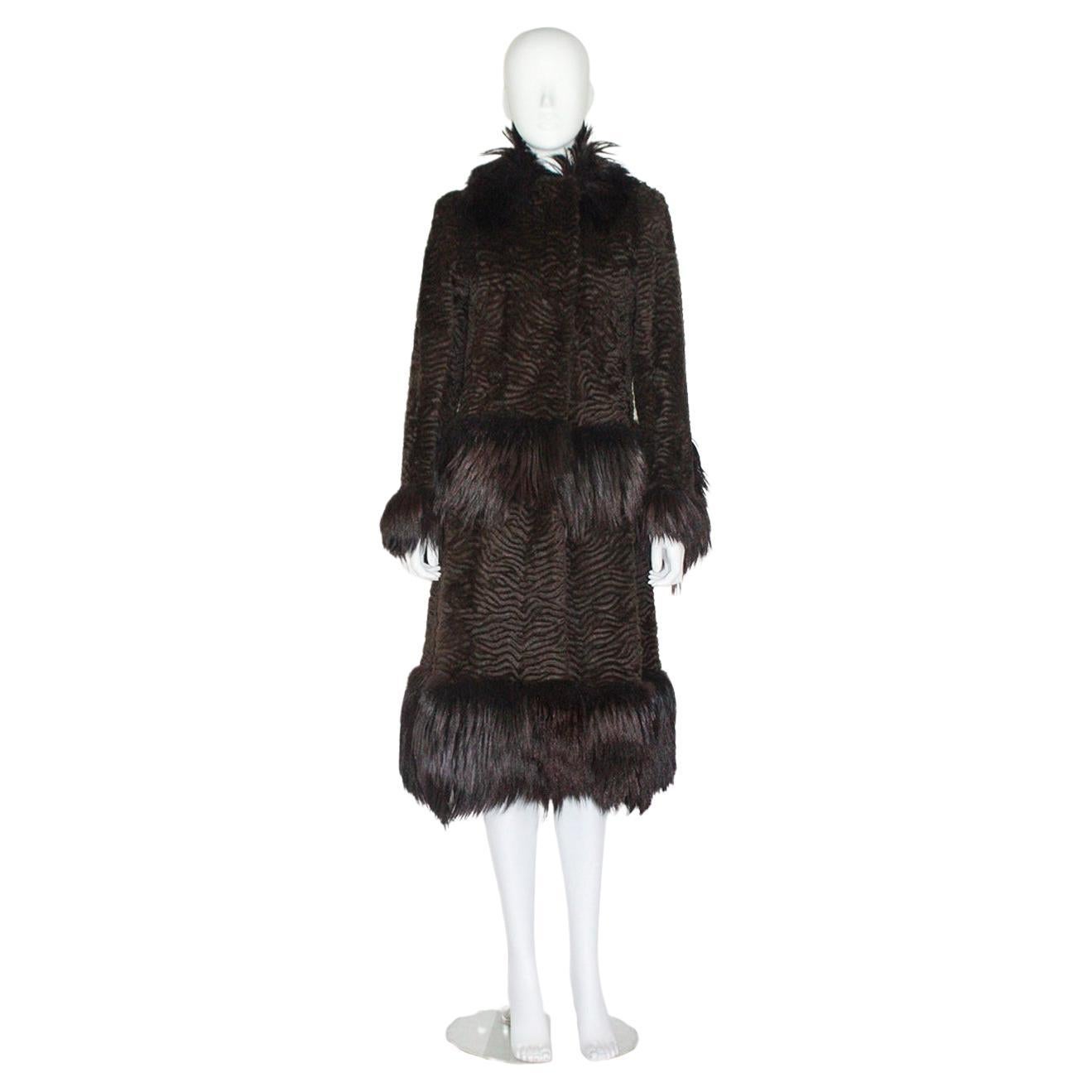 Alexander McQueen Astrakhan Coat, Fall/Winter 2000 in vendita