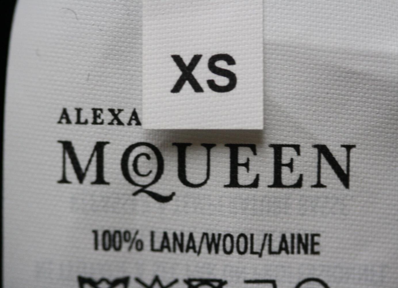 Women's Alexander McQueen Asymmetric Wool Sweater Mini Dress 