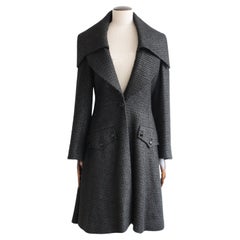 Alexander McQueen Autumn/Winter 2006 ‘Widows of Culloden’ Black Asymmetric Coat