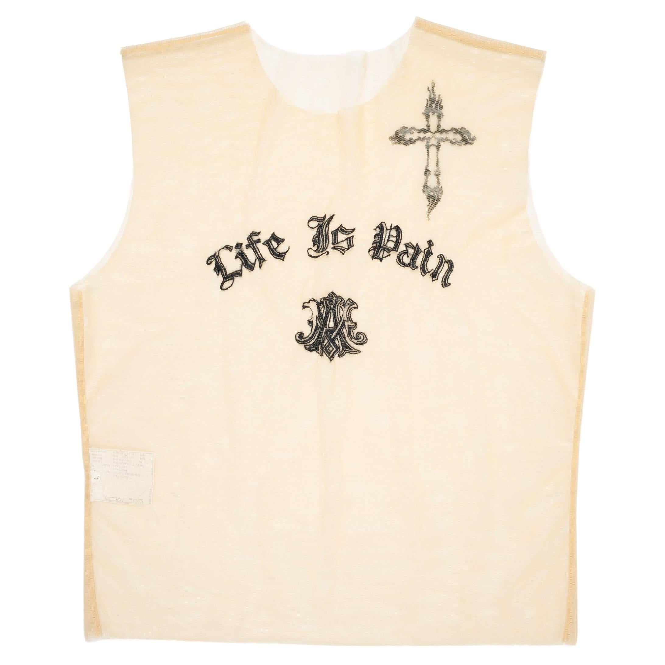 Title: Alexander McQueen AW1996 Life Is Pain Tank Top at 1stDibs | life ...