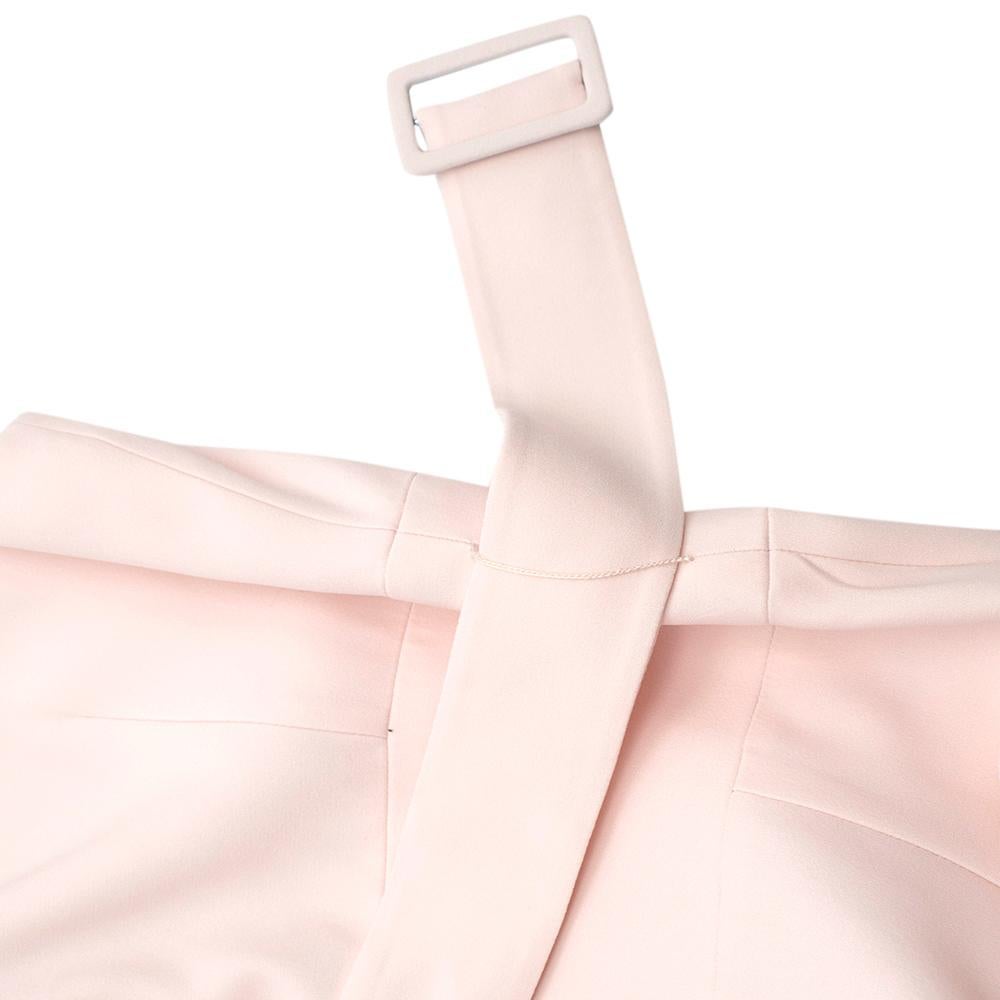 Alexander McQueen Baby Pink Sleeveless Belted Shift Dress - Size US 8 2