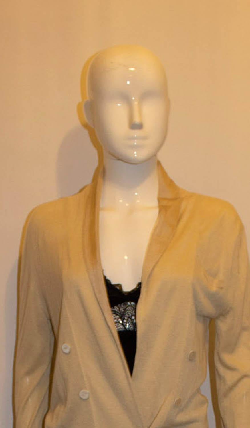 Women's or Men's Alexander McQueen Bamboo and Cashmere Cardigan For Sale