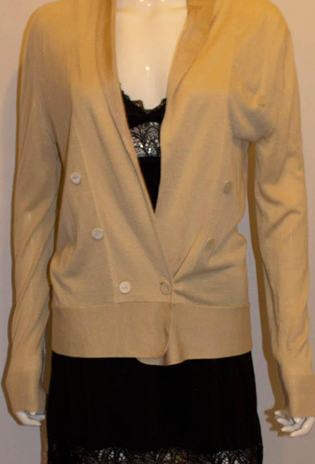 Alexander McQueen Bamboo and Cashmere Cardigan For Sale 1