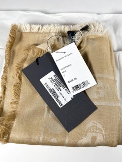 Alexander McQueen Beige and White Skull Scarf
