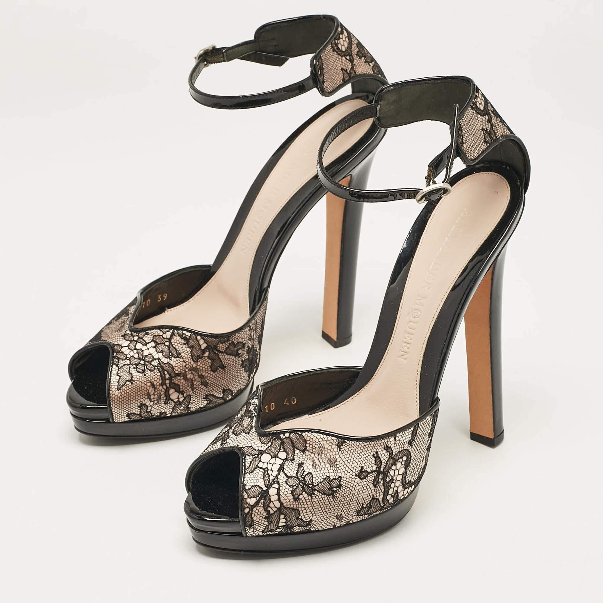 Make a chic style statement with these designer pumps. They showcase sturdy heels and durable soles  perfect for your fashionable outings