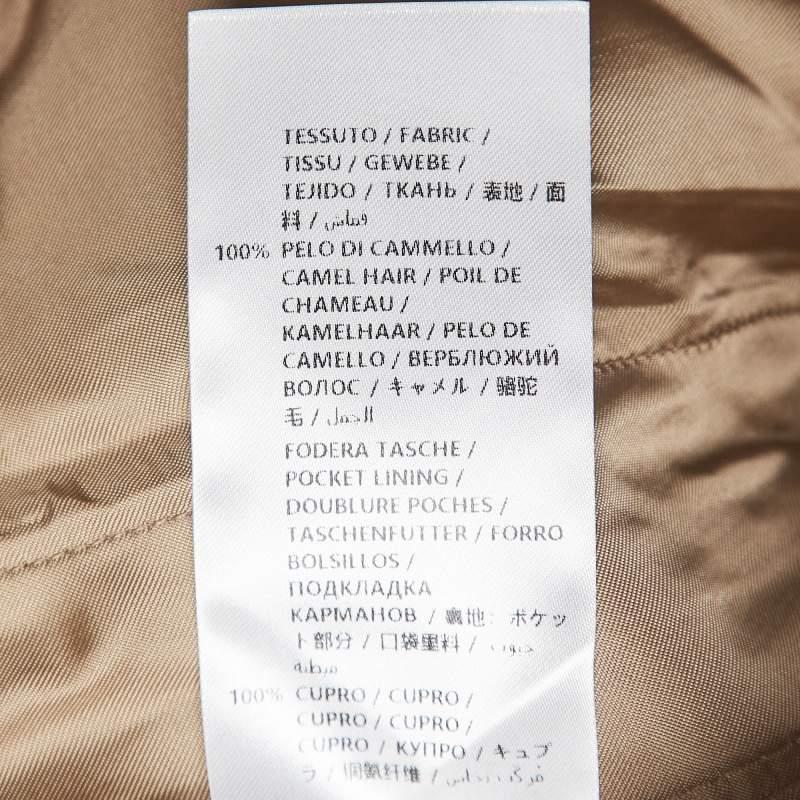 Alexander McQueen Beige Camel Hair Tapered Trousers L 1