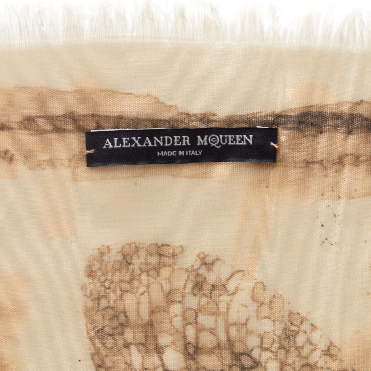 alexander mcqueen moth scarf