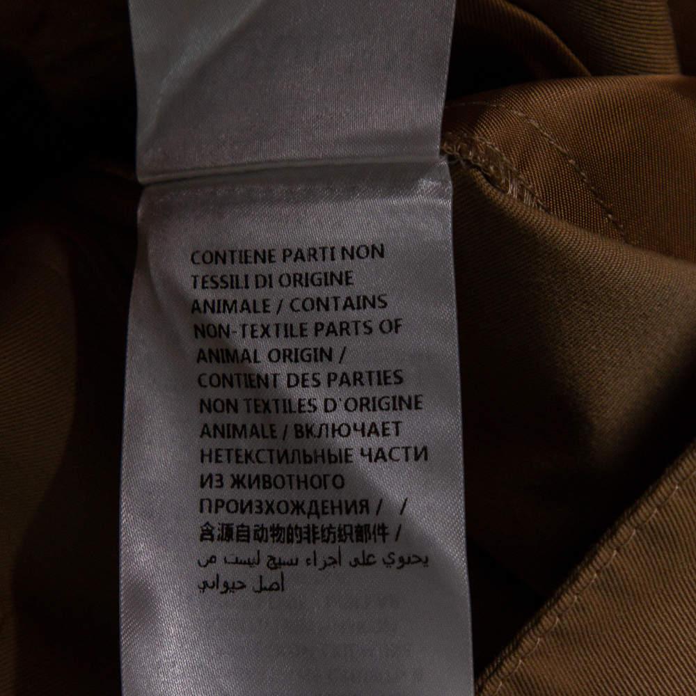 Alexander McQueen Beige Baumwoll-Papiertasche mit hoher Taille und hoher Taille XS im Angebot 2