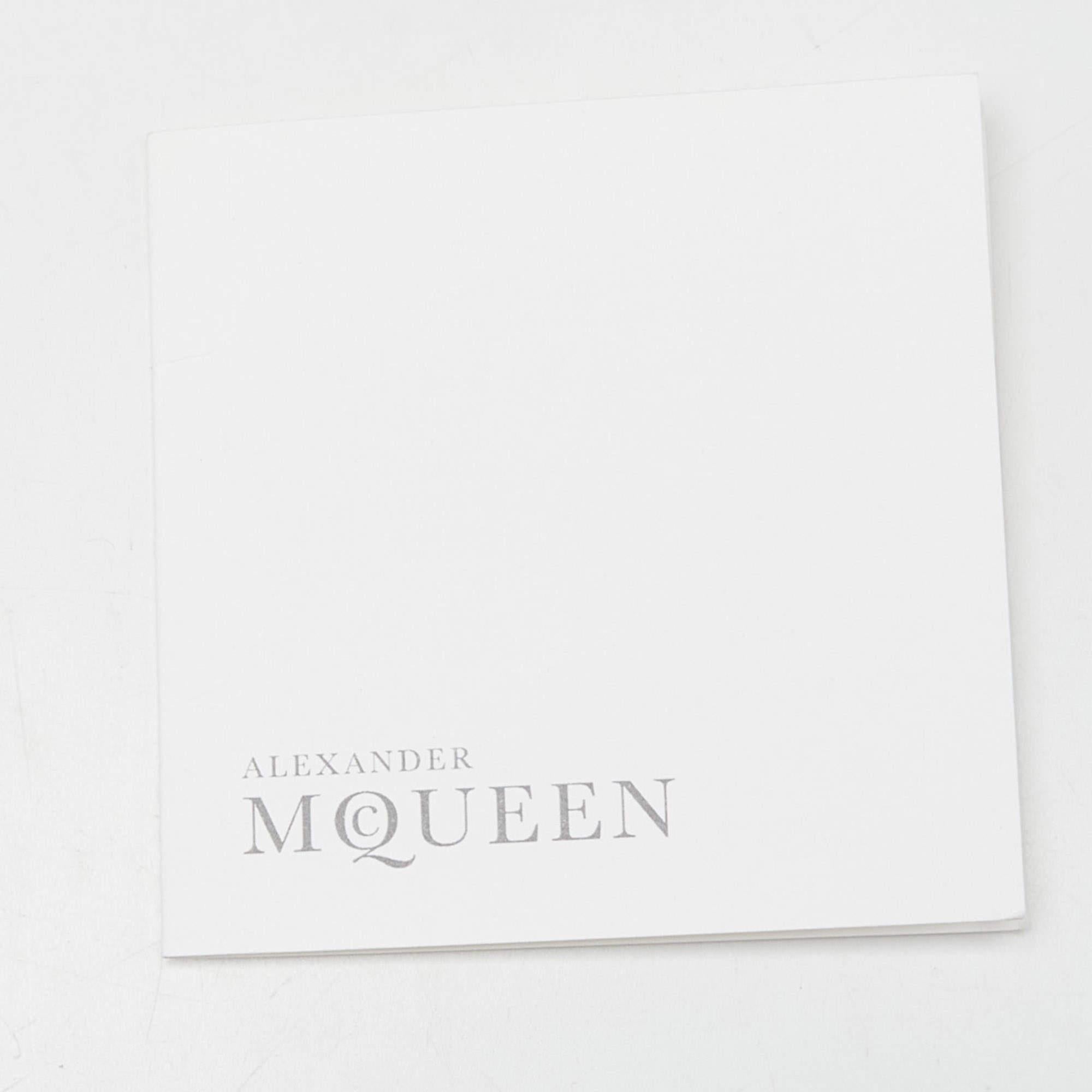 Alexander McQueen Beige/Gold Suede Medium De Manta Clutch For Sale 8