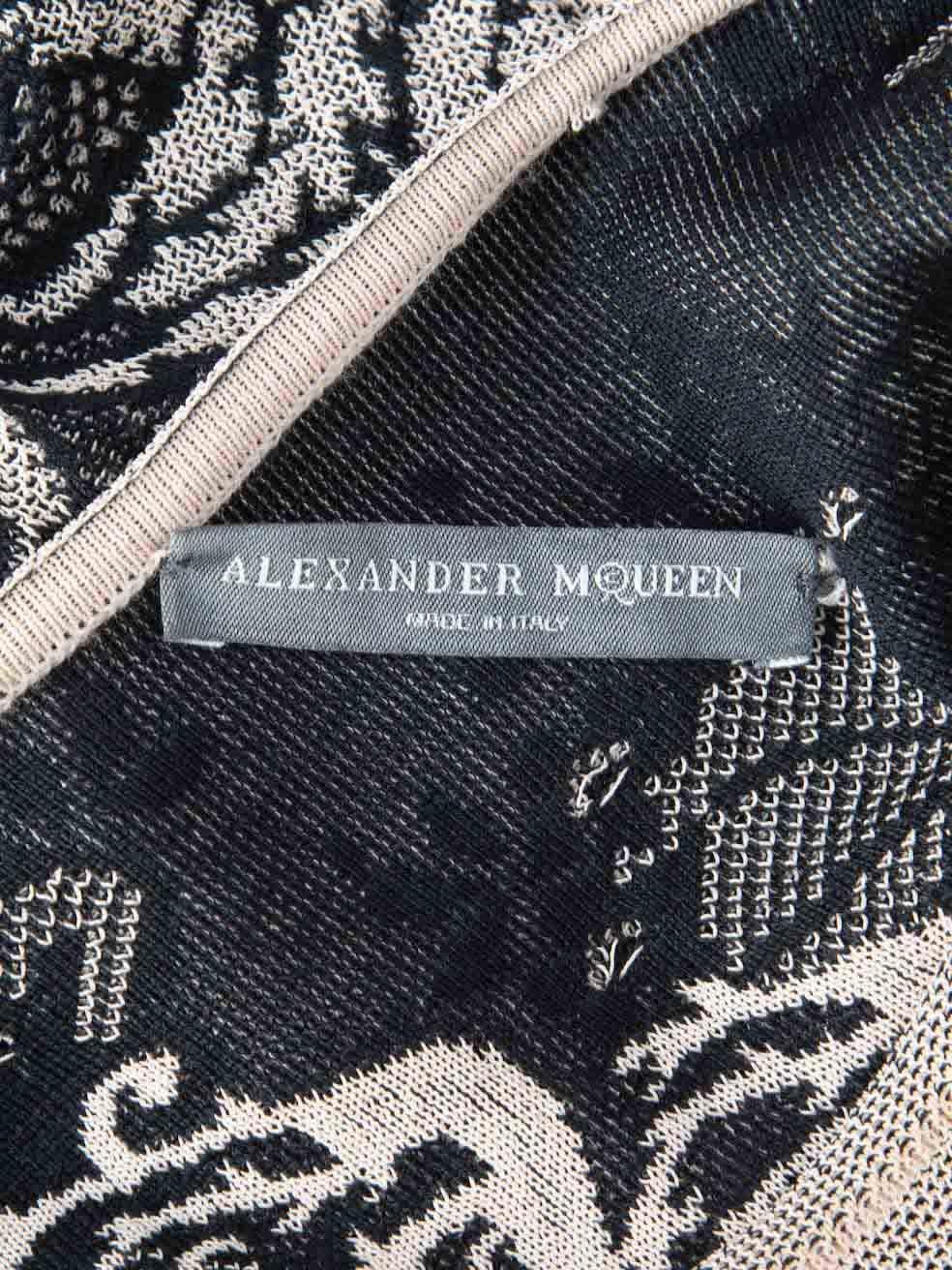 Alexander McQueen Beige Knit Patterned Dress Size M 1