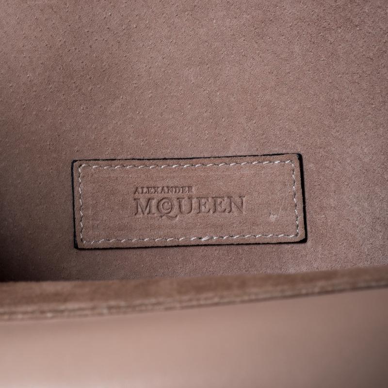 Alexander McQueen Beige Leather Heroine Chain Shoulder Bag 4