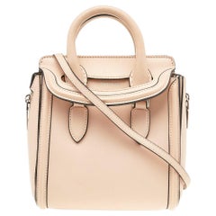 Alexander McQueen Beige Leather Mini Heroine Bag