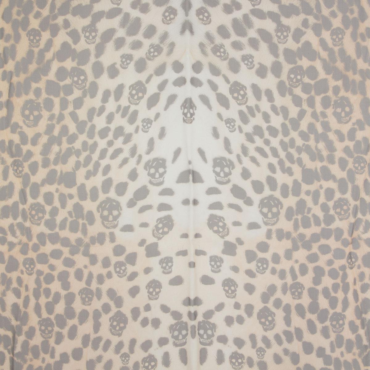 alexander mcqueen leopard print scarf