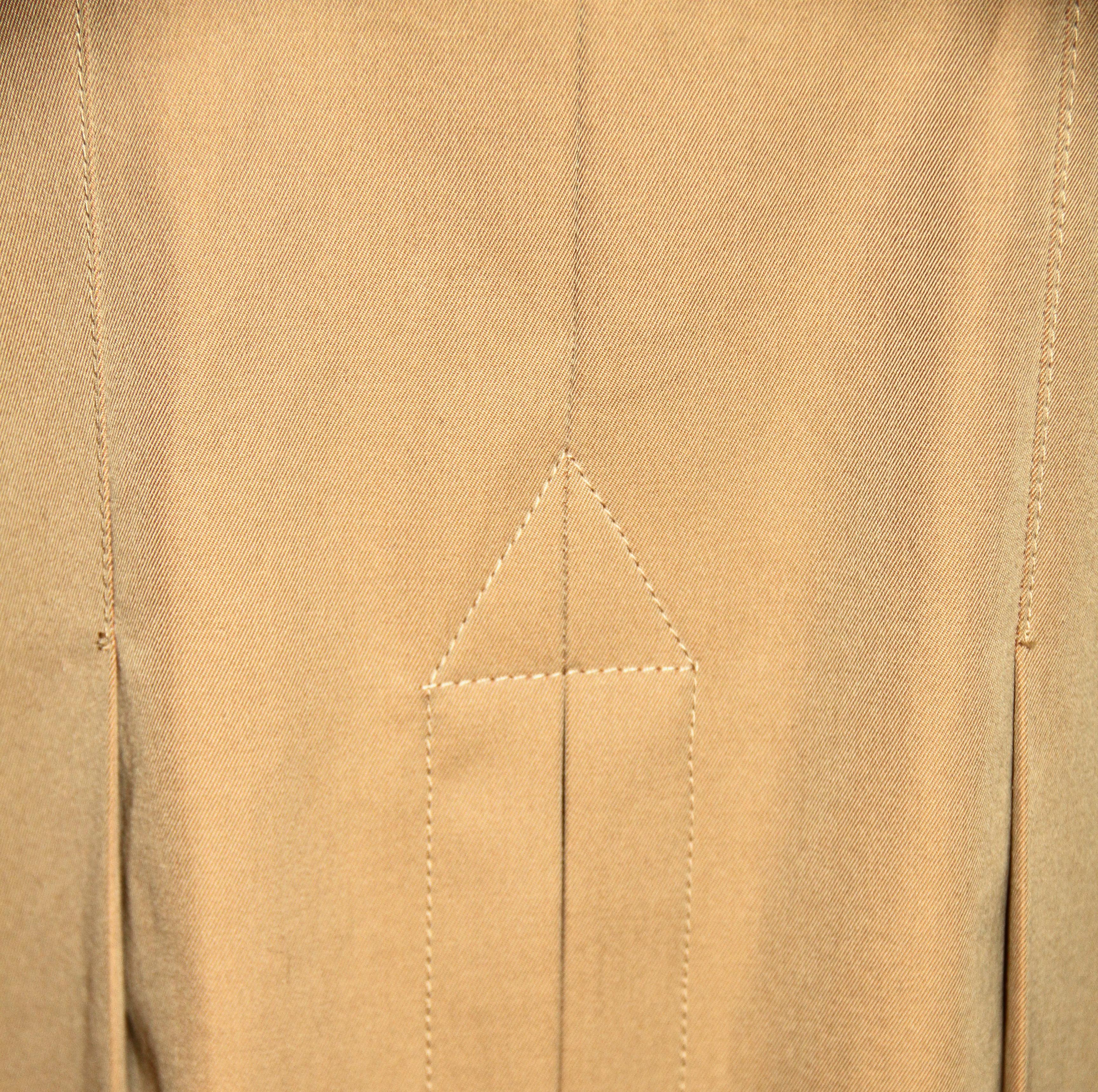 Alexander McQueen Belted Two-tone Cotton Coat 4