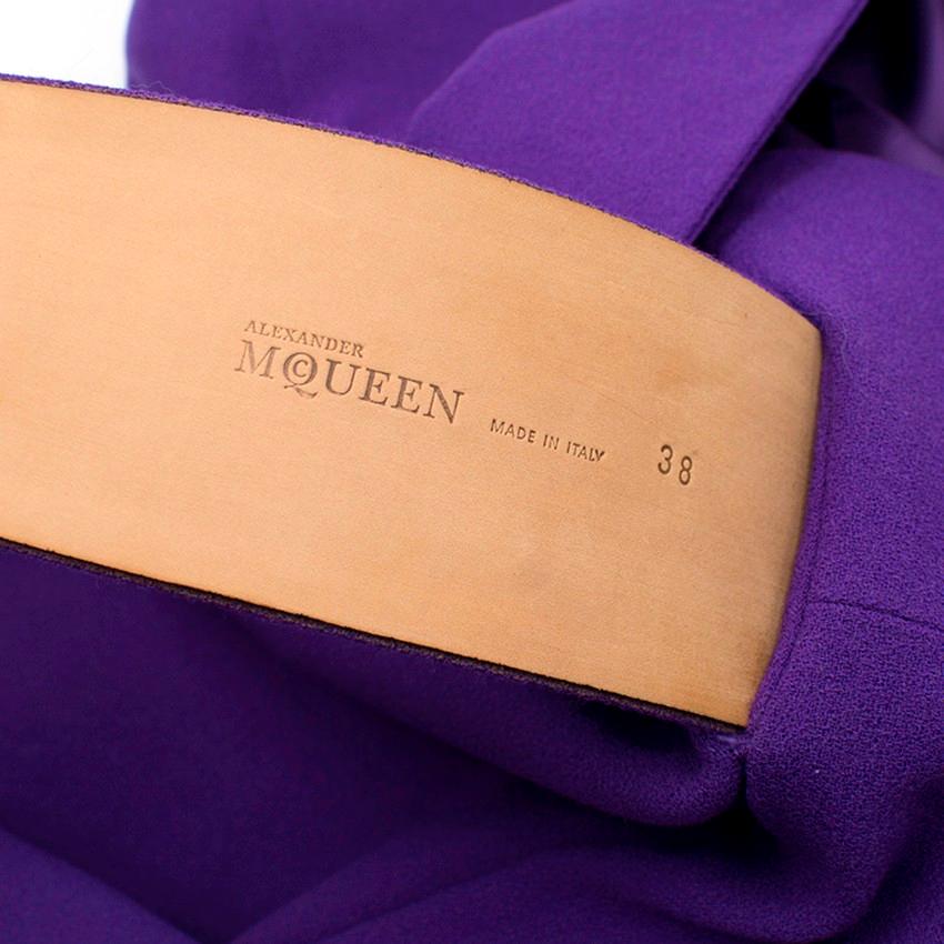 Alexander McQueen Belted Wool Dress IT 38 3