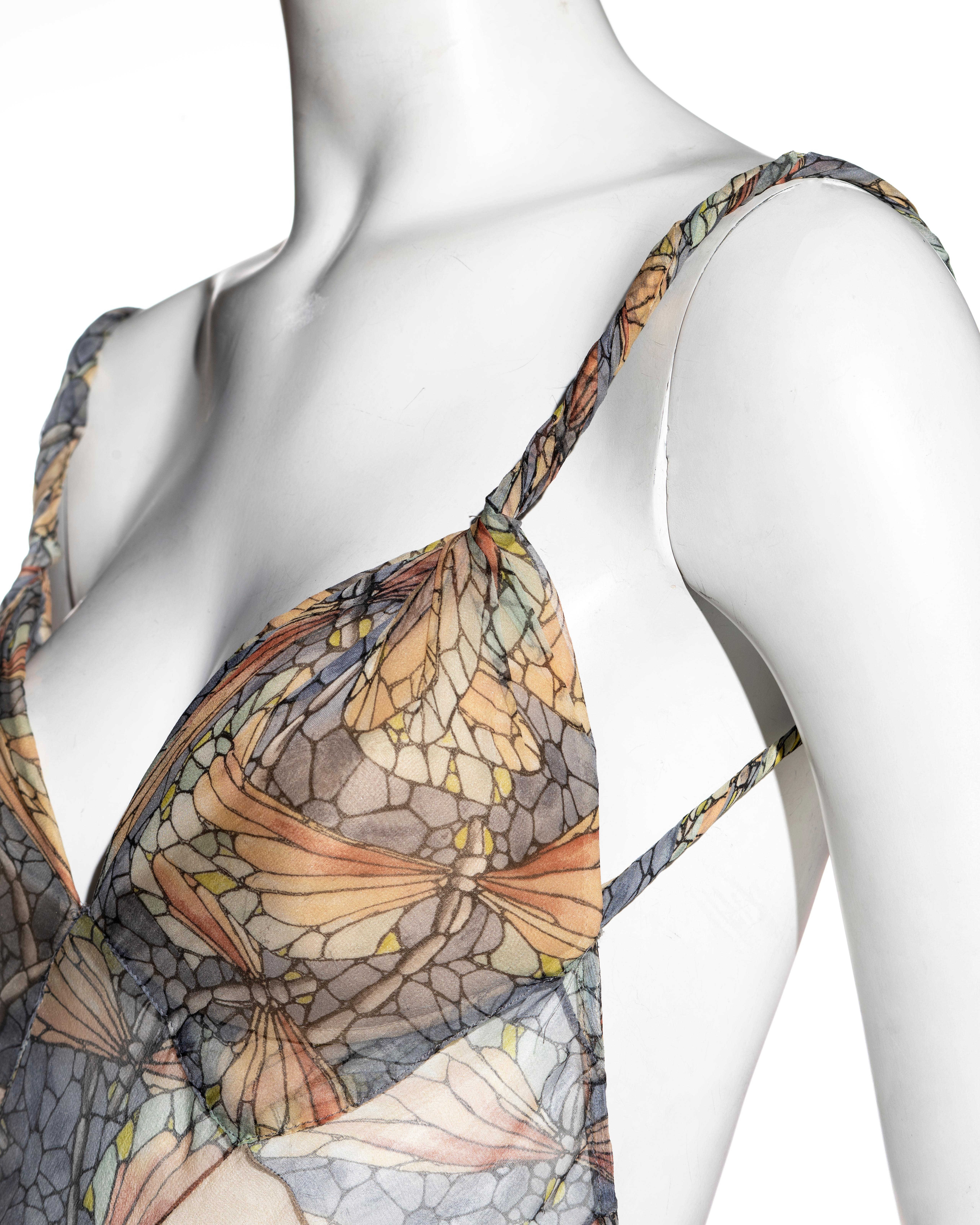 Alexander McQueen bias-cut patchwork silk top, ss 2003 In Excellent Condition In London, GB