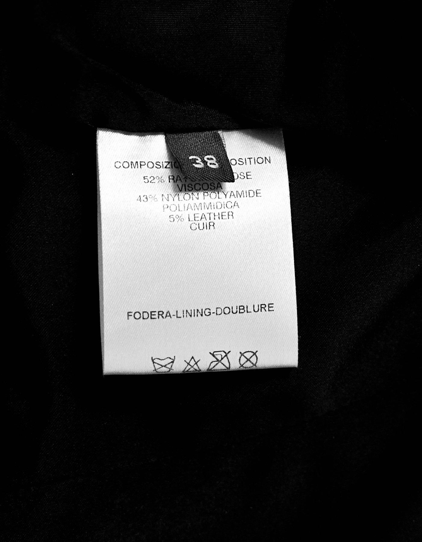 Women's Alexander McQueen Black & White Lace & Leather Jacket Sz IT38