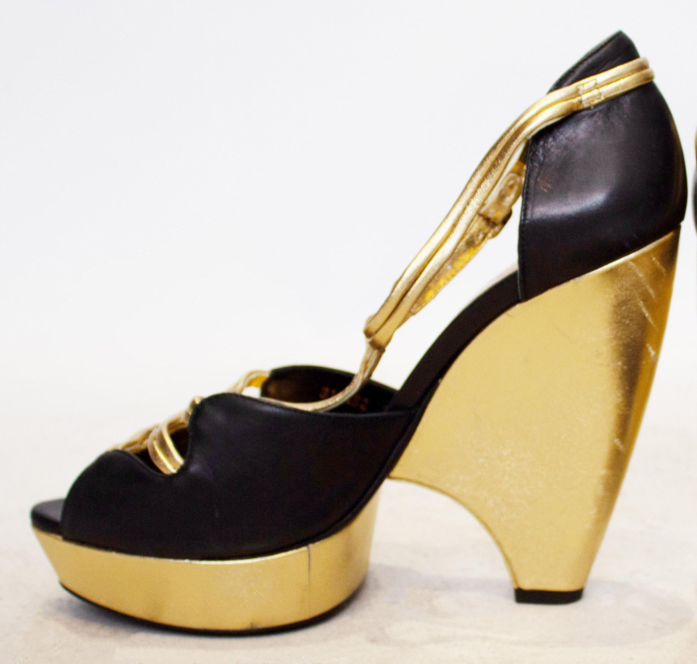 black and gold mcqueens