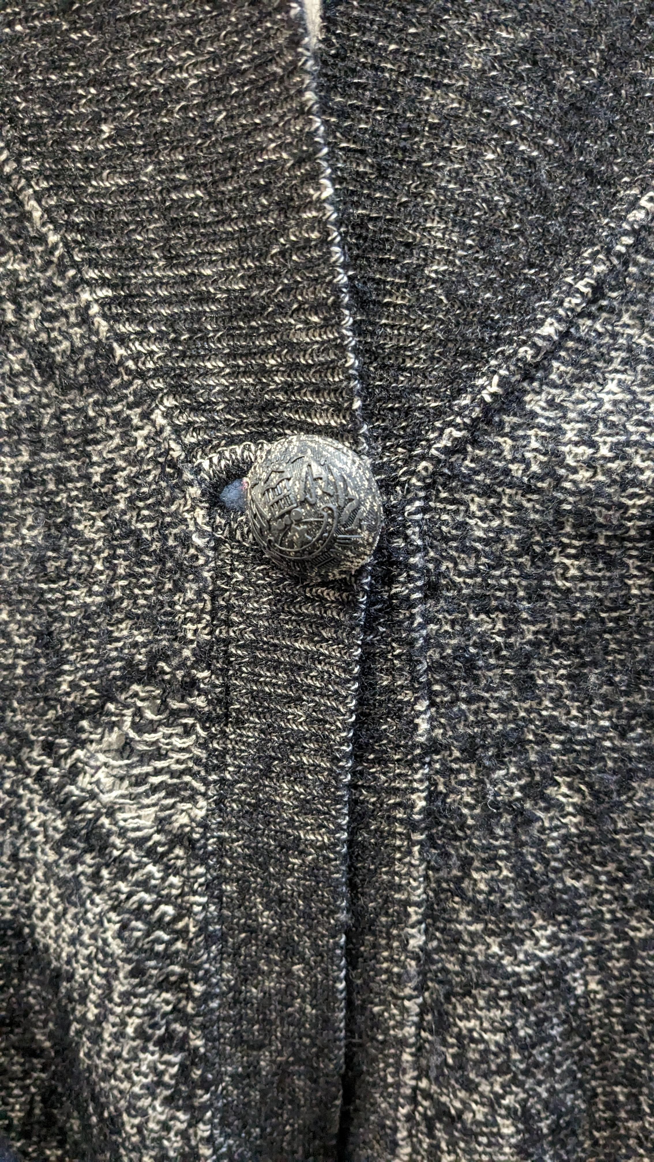  Alexander McQueen Black and light black  Wool Jacket /Sweater  In Good Condition In  Bilbao, ES