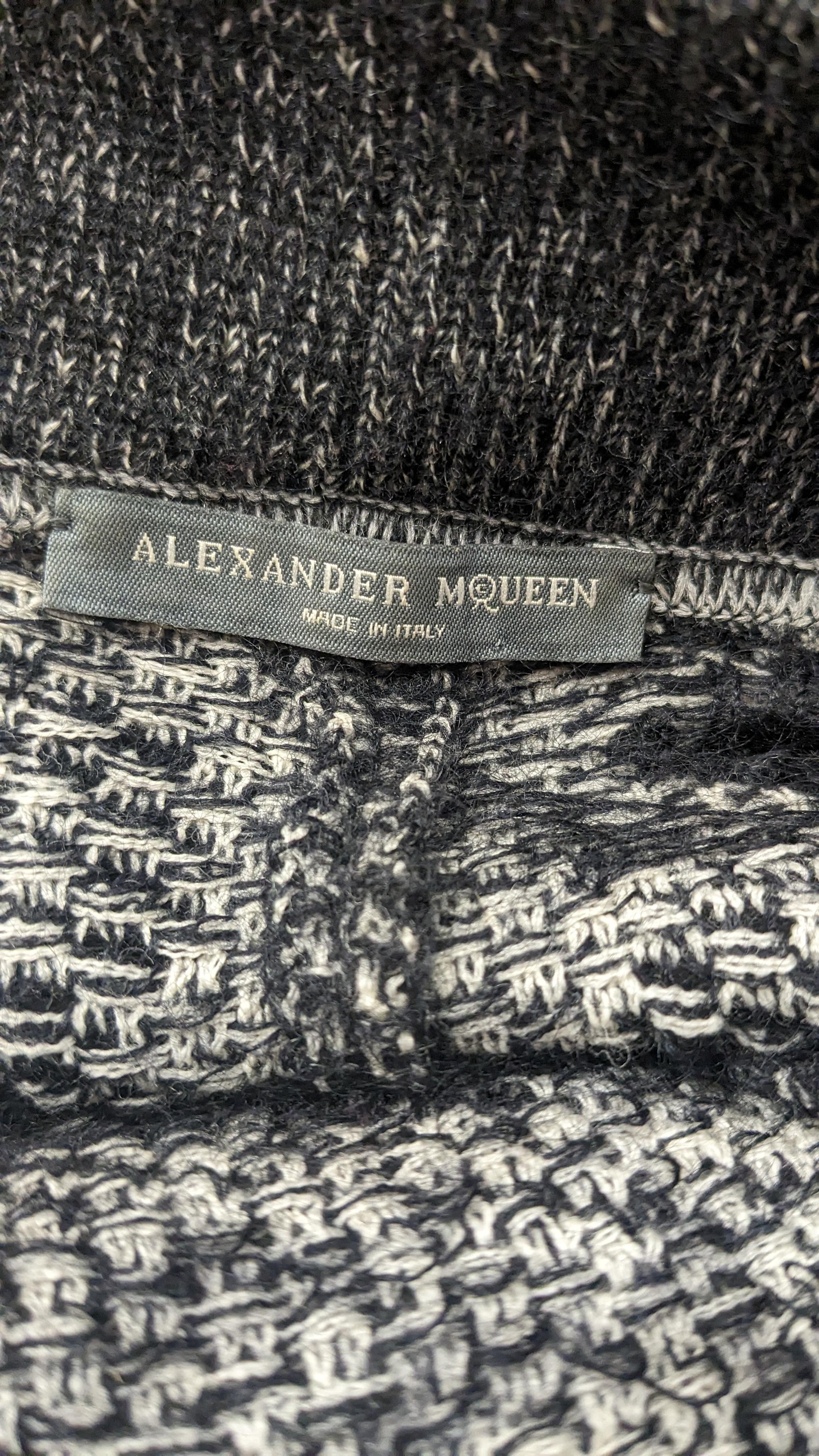  Alexander McQueen Black and light black  Wool Jacket /Sweater  3