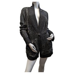  Alexander McQueen Black and light black  Wool Jacket /Sweater 