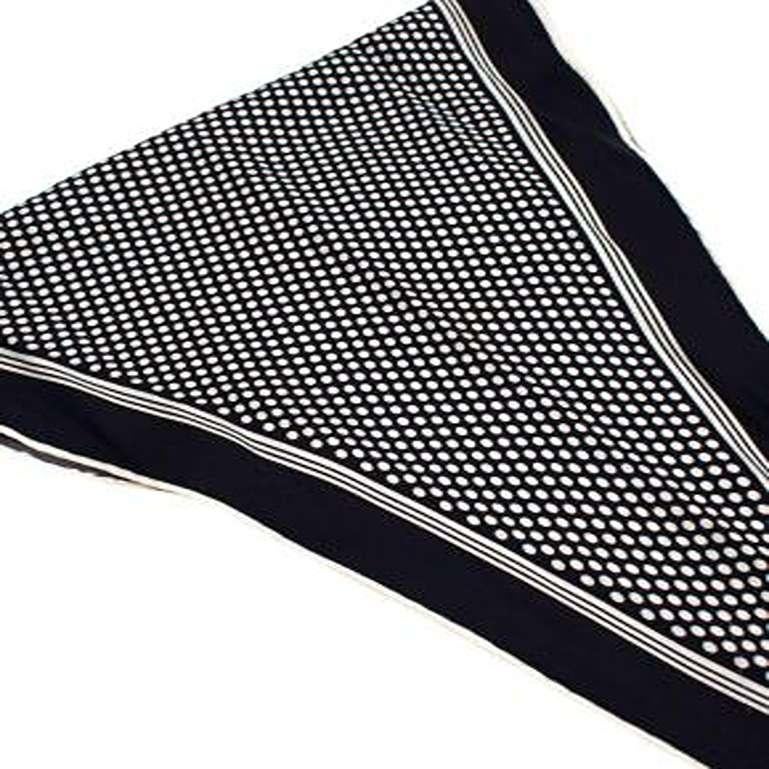 Alexander McQueen black and white polka dot neck tie For Sale 5